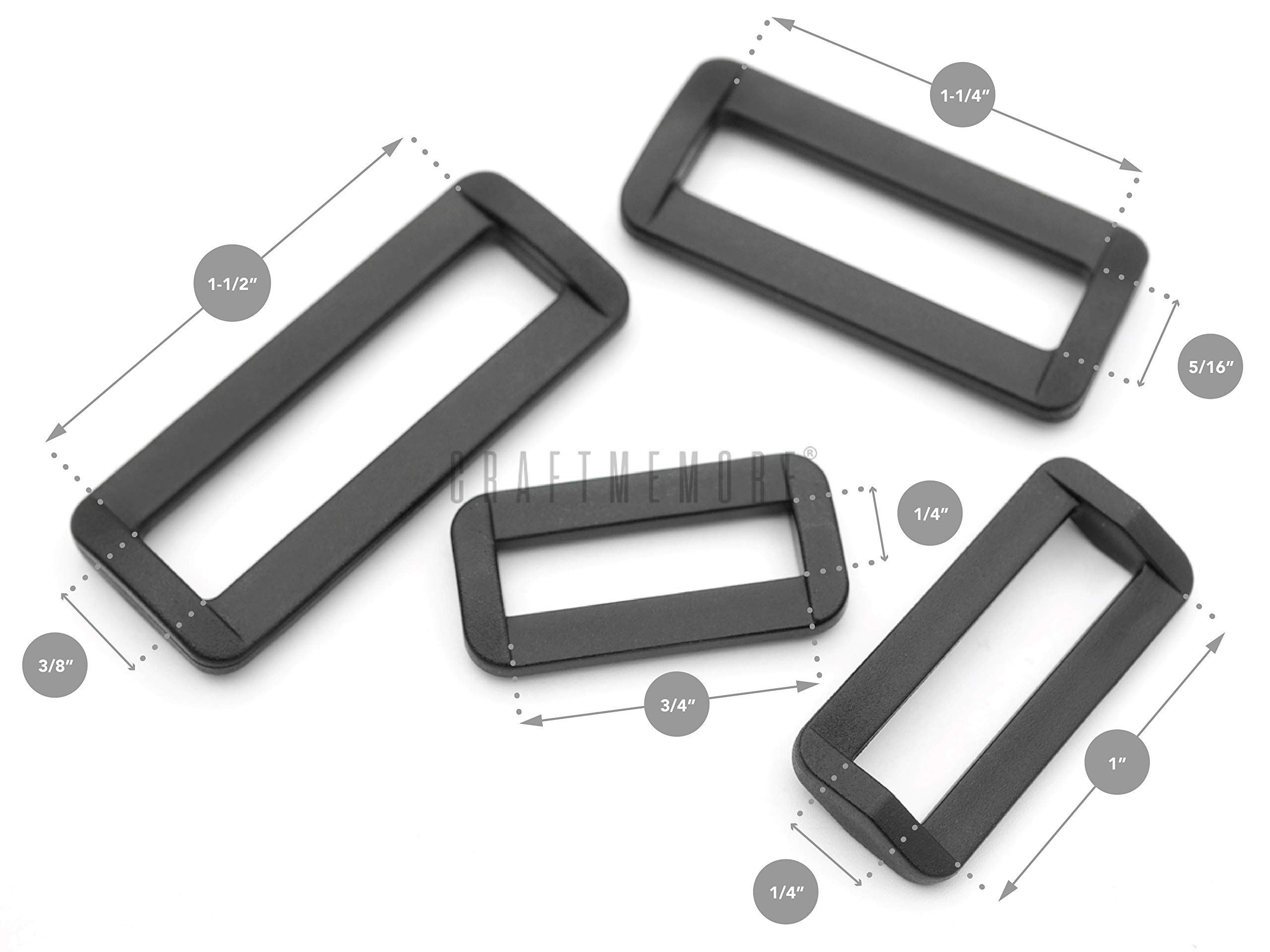 Amazon.co.jp: CRAFTMEMORE プラスチック長方形リング バースライド